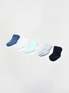 max Boys Pack Of 5 Patterned Ankle-Length Socks