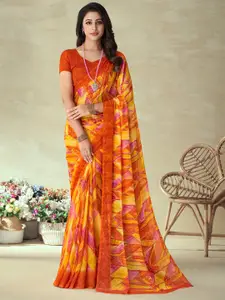 KALINI Geometric Printed Saree