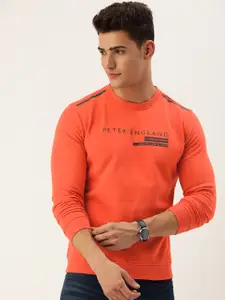 Peter England Brand Logo Printed Sweatshirt