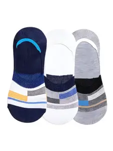Hill Islands Men Pack Of 3 Patterned Anti Microbial Shoe Liner Socks