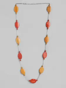 RICHEERA Silver-Plated Beaded Necklace