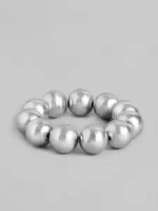 RICHEERA Women Silver-Plated Beaded Bracelet