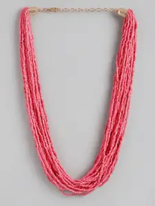 RICHEERA Beaded Multi-Layered Statement Necklace