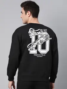 Alcis Typography Printed Full Sleeves Pullover Sweatshirt