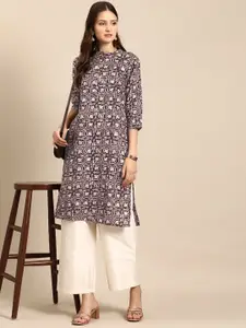 Anouk Women Ethnic Motifs Printed Straight Kurta