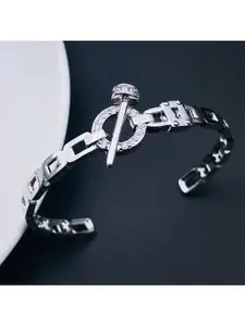 ZIVOM Silver-Plated Cuff Bracelet