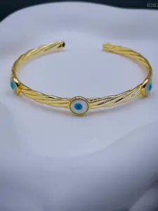 ZIVOM Gold-Plated Brass Cuff Bracelet