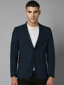 Allen Solly Notched Lapel Collar Slim Fit Single-Breasted Blazer