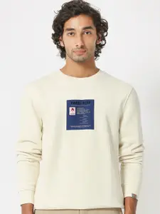 RARE RABBIT Men Rong Graphic Printed Sweatshirt