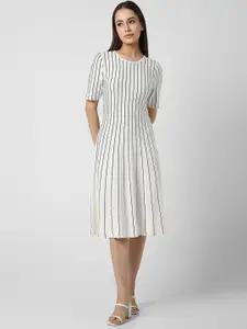 Van Heusen Woman Striped Fit & Flare Dress