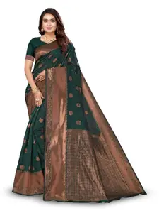 KALINI Ethnic Motifs Woven Design Zari Kanjeevaram Saree