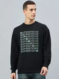 Club York Typography Printed Cotton Sweatshirt