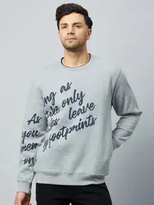 Club York Typography Printed Fleece Sweatshirt