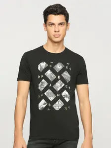 Pepe Jeans Graphic Printed Round Neck Short Sleeve Pure Cotton Slim Fit T-shirt