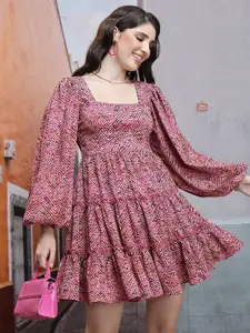 KETCH Floral Printed Fit & Flare Dress