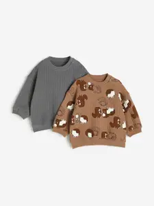 H&M Boys 2-Pack Quilted Sweatshirts