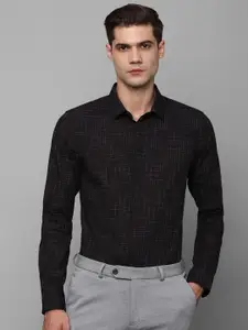 Louis Philippe Slim Fit Checked Pure Cotton Formal Shirt