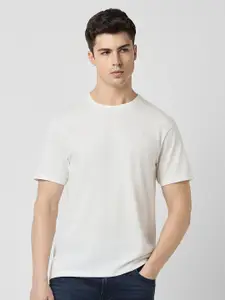 Peter England Round Neck Casual T-shirt