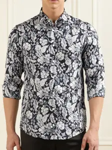 Eton Floral Printed Slim Fit Classic Silk Casual Shirt