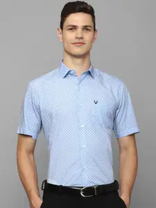 Allen Solly Slim Fit  Micro Ditsy Printed Spread Collar Cotton Formal Shirt