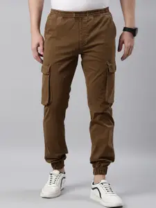 American Bull Men Mid-Rise Slim Fit Cargos Trousers