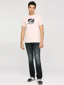 Pepe Jeans Graphic Printed Slim Fit Pure Cotton T-shirt