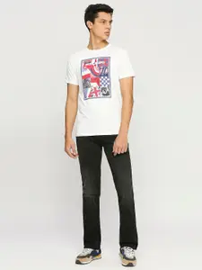 Pepe Jeans Typography Printed Round Neck Cotton Regular T-shirt