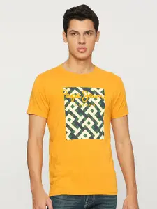 Pepe Jeans Graphic Printed Round Neck Slim Fit Pure Cotton T-shirt