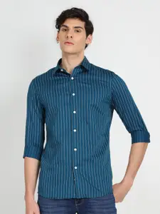 Flying Machine Slim Fit Striped Pure Cotton Casual Shirt