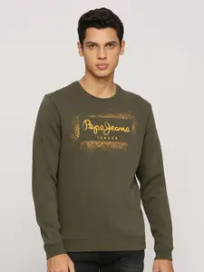 Pepe Jeans Typography Printed Long Sleeves Pullover