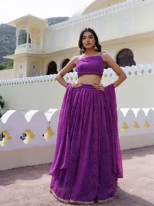 Ragavi Leheriya Printed Ready to Wear Lehenga & Blouse With Dupatta