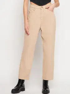 Madame Women High-Rise Clean Look Coloured Cotton Jeans