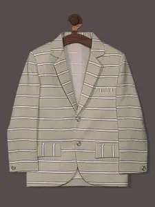 RIKIDOOS Boys Tailored-Fit Single Breasted Blazer