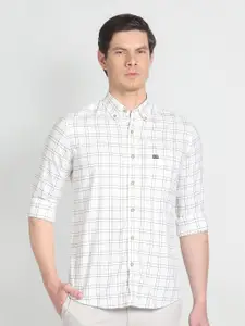 Arrow Sport Checked Slim Fit Classic Button-Down Collar Cotton Casual Shirt