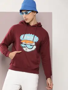 Kook N Keech Men Dexter Print Hooded Sweatshirt