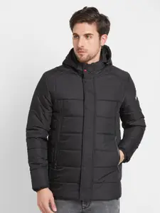 Being Human Hooded Puffer Jacket With Zip Detail