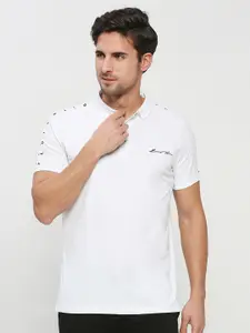 Being Human Typography Printed Polo Collar Regular Fit Cotton Regular T-shirt