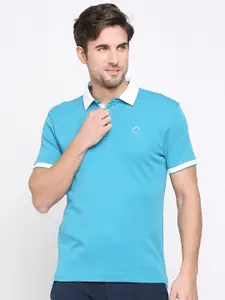 Being Human Colourblocked Polo Collar Regular Fit Cotton Regular T-shirt