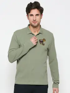 Being Human Polo Collar Regular Fit Applique Cotton Regular T-shirt