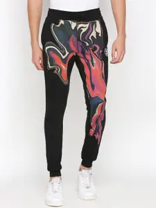 Being Human Men Mid-Rise Abstract Printed Joggers