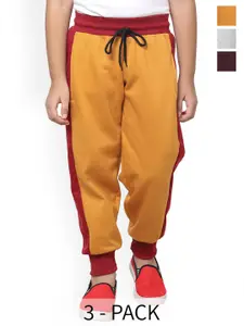 BAESD Boys Pack Of 3 Fleece Mid-Rise Joggers