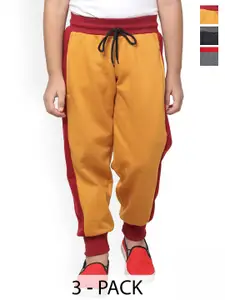 BAESD Boys Pack Of 3 Fleece Mid-Rise Joggers