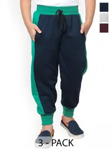 BAESD Boys Pack Of 3 Boys Mid-Rise Fleece Joggers