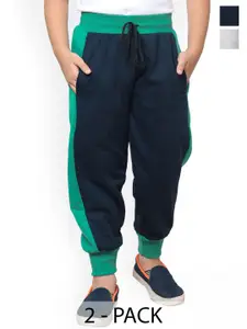 BAESD Boys Pack Of 2 Mid-Rise Fleece Joggers