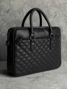 Gauge Machine 16" Black Quilted Laptop Bag