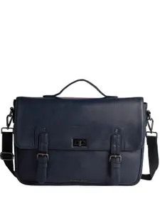 Gauge Machine Unisex Leather Laptop Bag Up to 15 inch