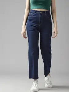 Roadster Women Straight Fit High-Rise Stretchable Jeans