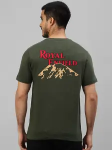 Royal Enfield Graphic Printed Round Neck Cotton Casual T-shirt