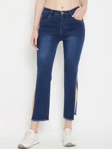 Nifty Women Slim-Fit Slash Knee Mid-Rise Light Fade Stretchable Jeans