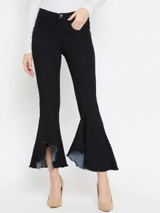 Nifty Women Flared High-Rise Stretchable Cotton Jeans